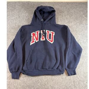 Vintage 80s Northern Illinois University NCAA Sweatshirt Hoodie Men M Sportswear